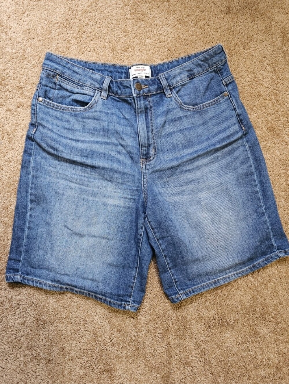 Wrangler Light Blue Denim Jean Shorts